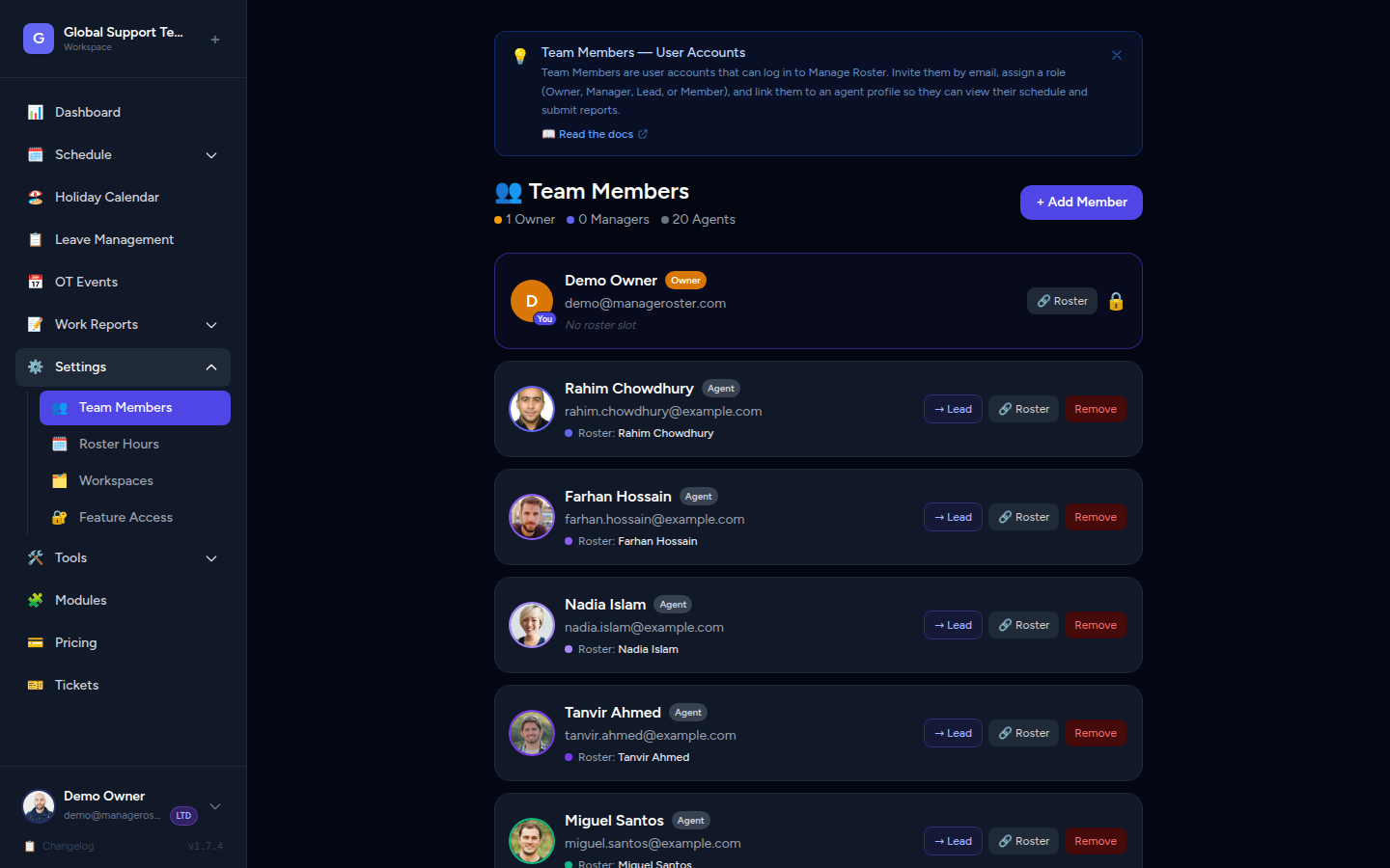 Role-based access control